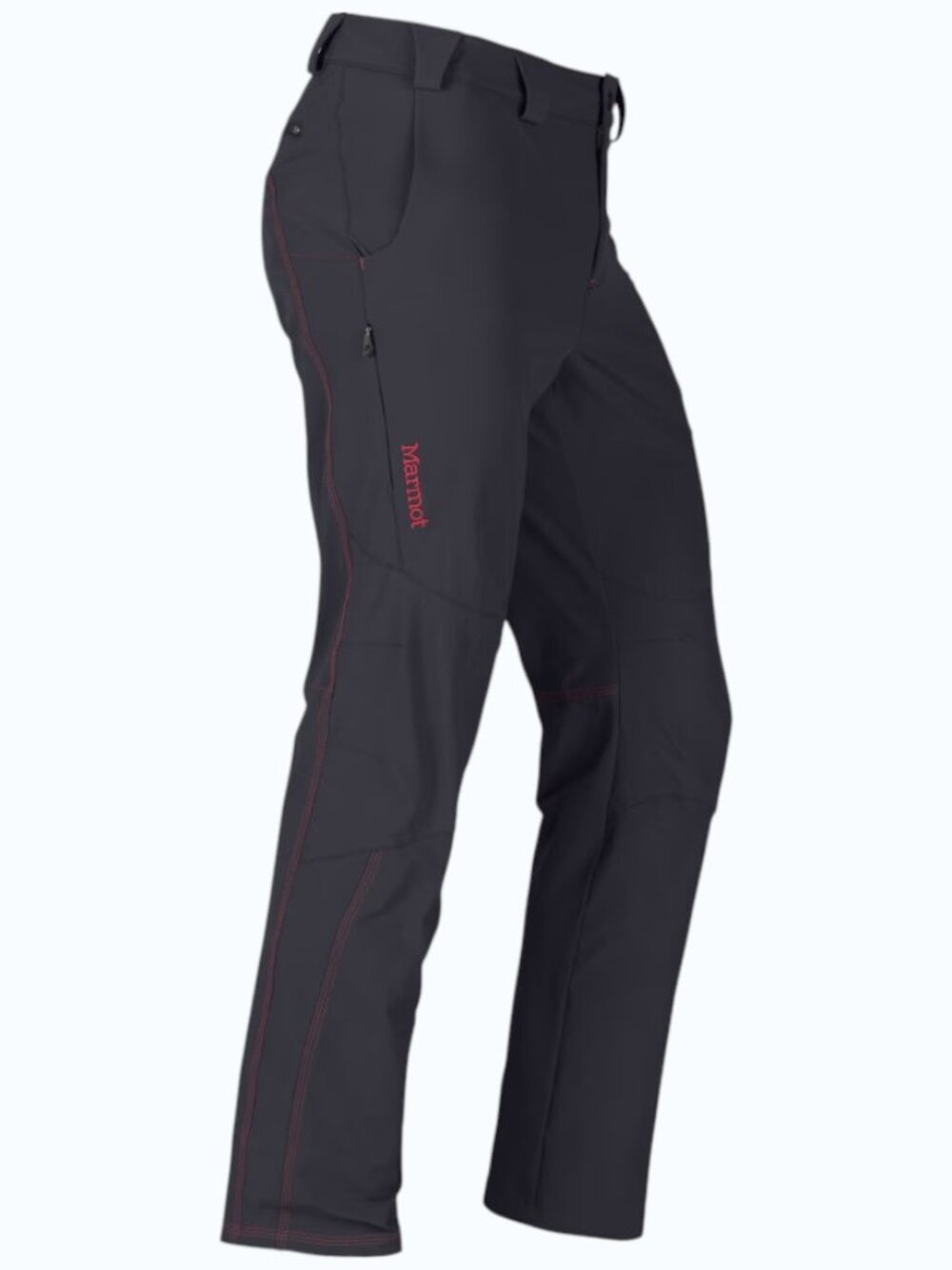 Marmot Rockstar Softshell Pants Men's XL Black Red Nylon Blend Gorpcore Stretch